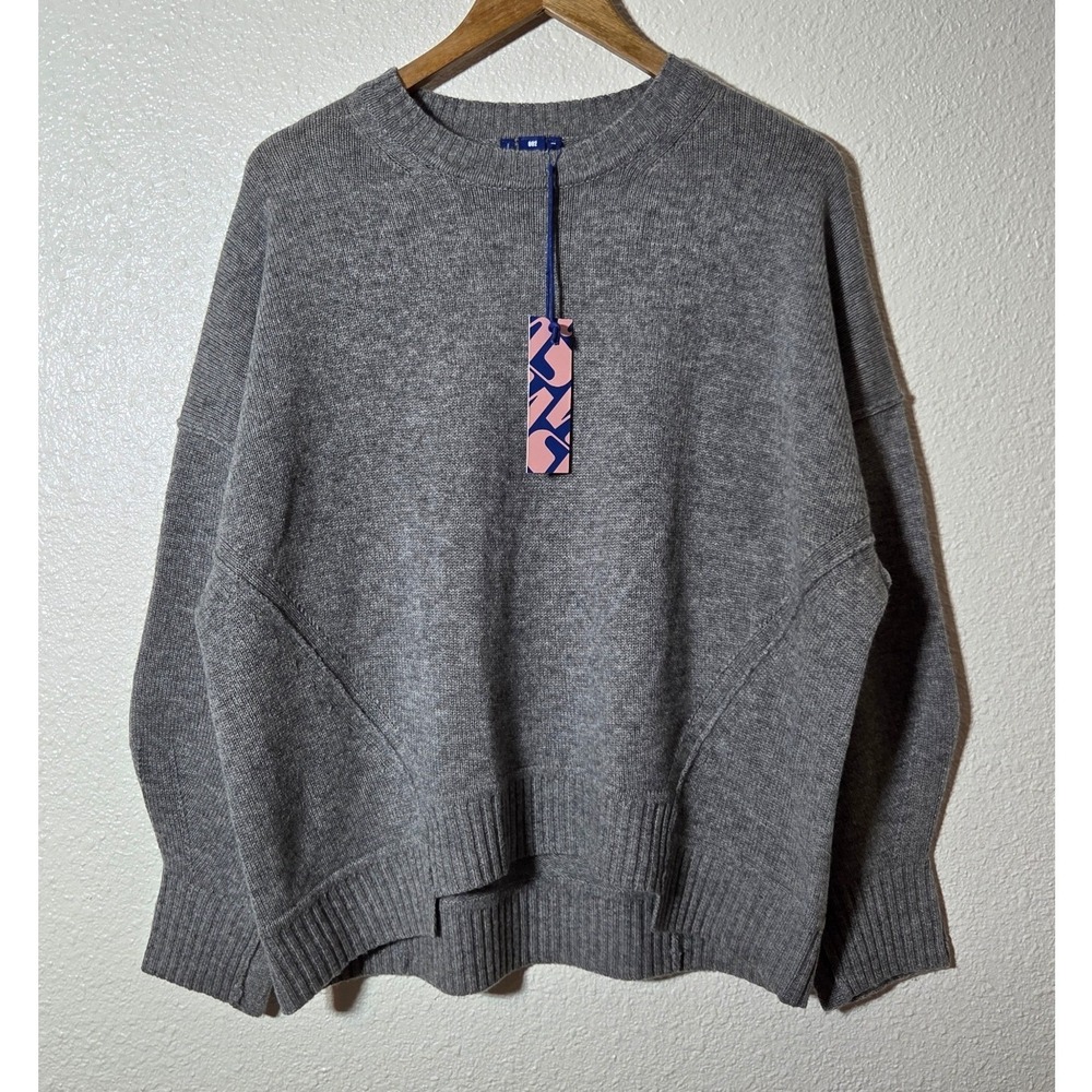 Naked Cashmere NONAME 100% Cashmere Gray Oversized Sweater NWT Med. Quiet Luxury